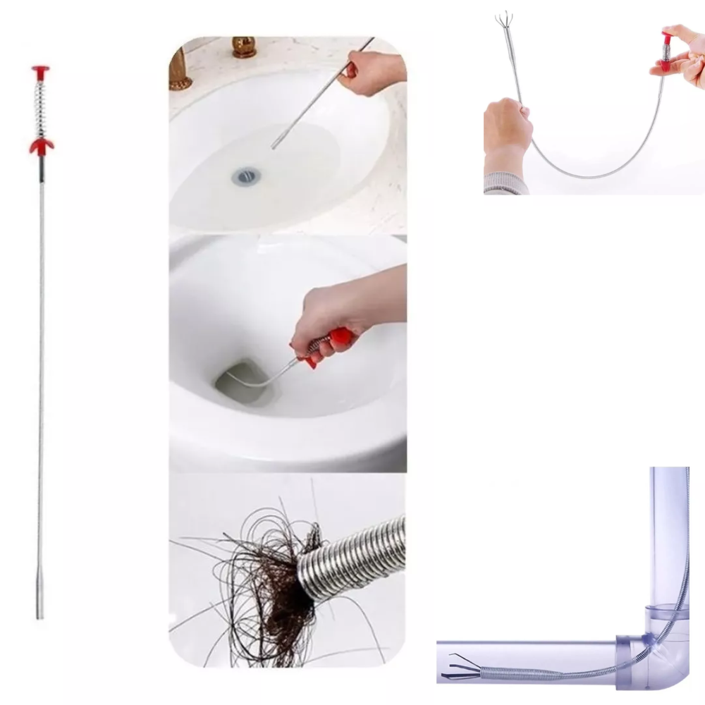 Destapa Cañerías Flexible 90 cm | Elimina Atascos en Segundos