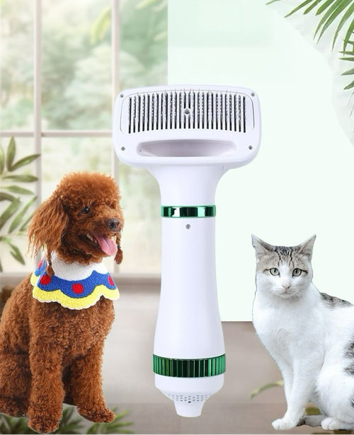 Cepillo Secador para Mascotas 2 en 1 | Peina y Seca Fácilmente