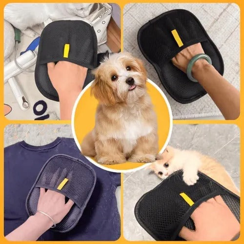 Guante Removedor de Pelo para Mascotas 2 en 1