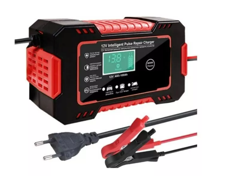 Cargador Reparador Inteligente 12V para Baterías de Auto