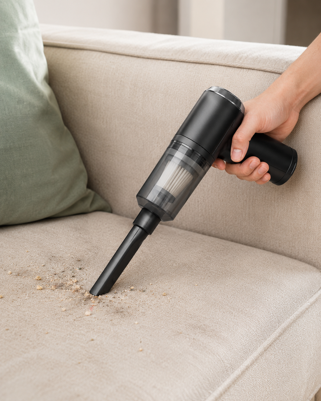 Mini Aspiradora Inalámbrica Portátil para Auto y Hogar